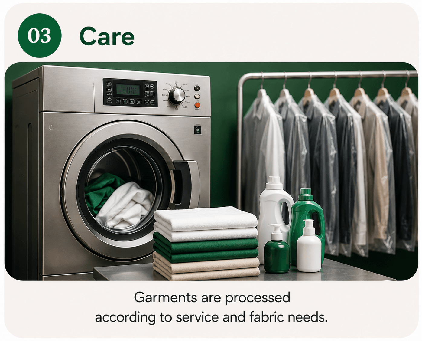Professional garment cleaning and fabric care at NewLife Dryclean